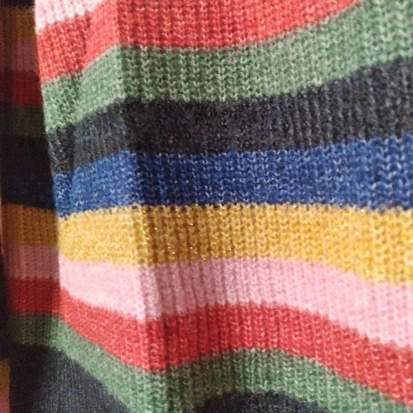 Abercrombie and Fitch Striped Metallic Tie Back Sweater Small - Picture 3 of 7